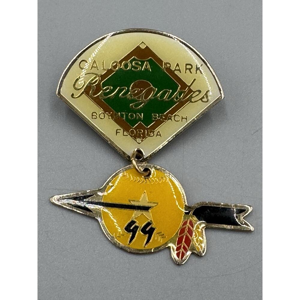 Vintage 1999 Caloosa Park Boynton Beach Florida Renegades Lapel Pin